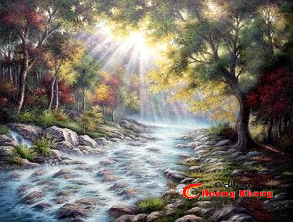 Tranh Núi - Nước - Phong Thuỷ